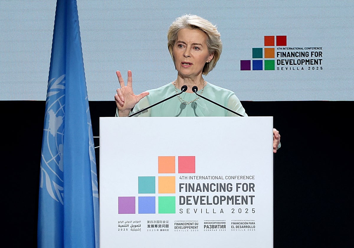 La presidenta de la Comisión Europea, Ursula von der Leyen