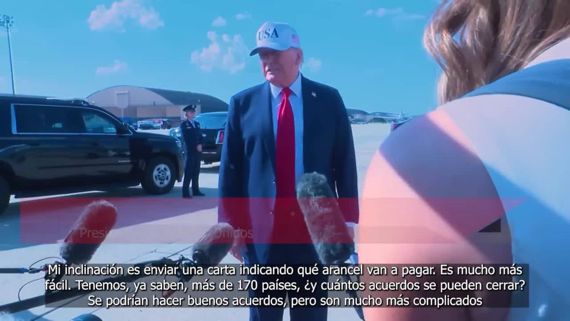 Trump indicará por carta a los países el arancel a pagar desde agosto