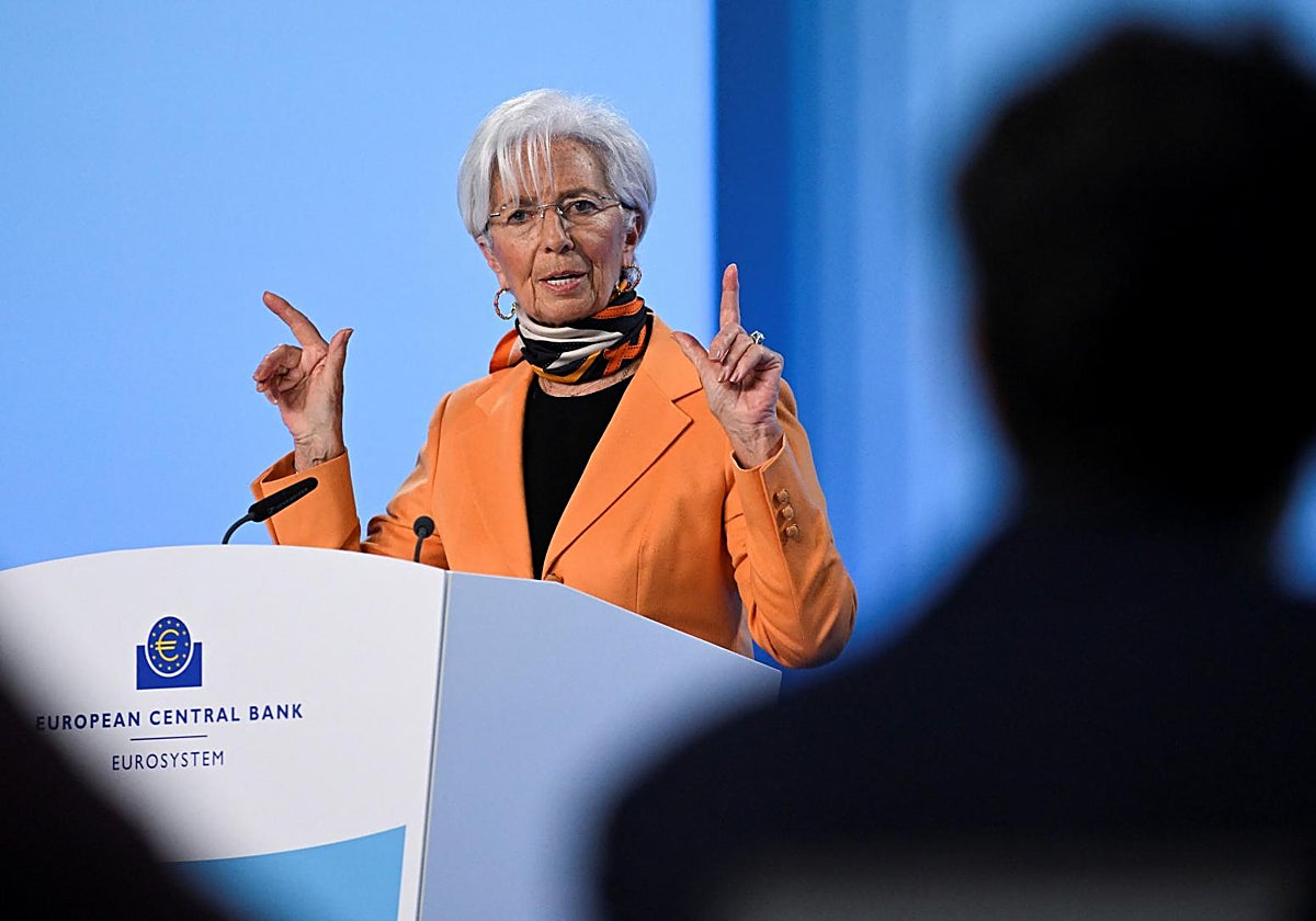 Christine Lagarde, presidenta del BCE