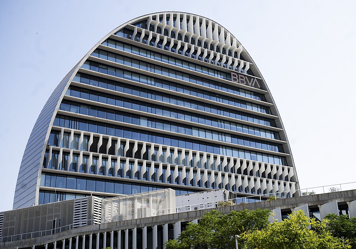 La sede operativa de BBVA en Madrid