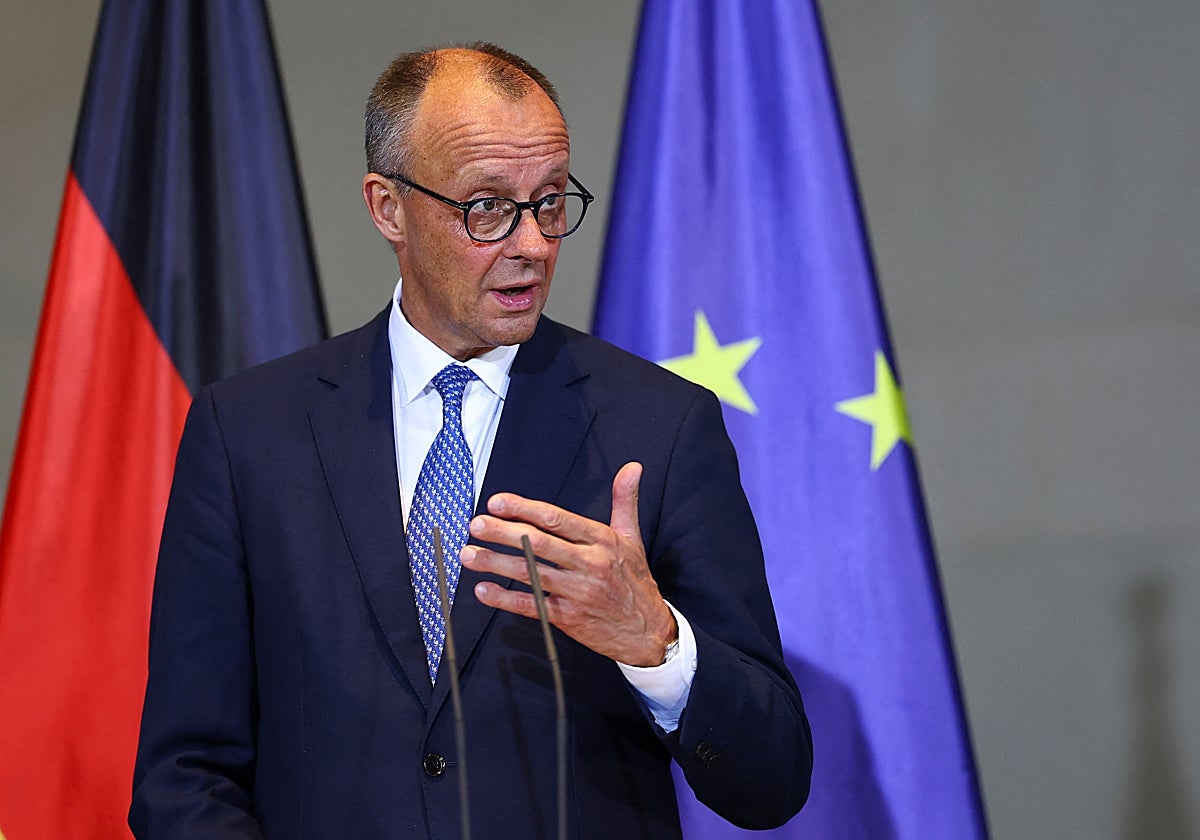 El canciller alemán, Friedrich Merz