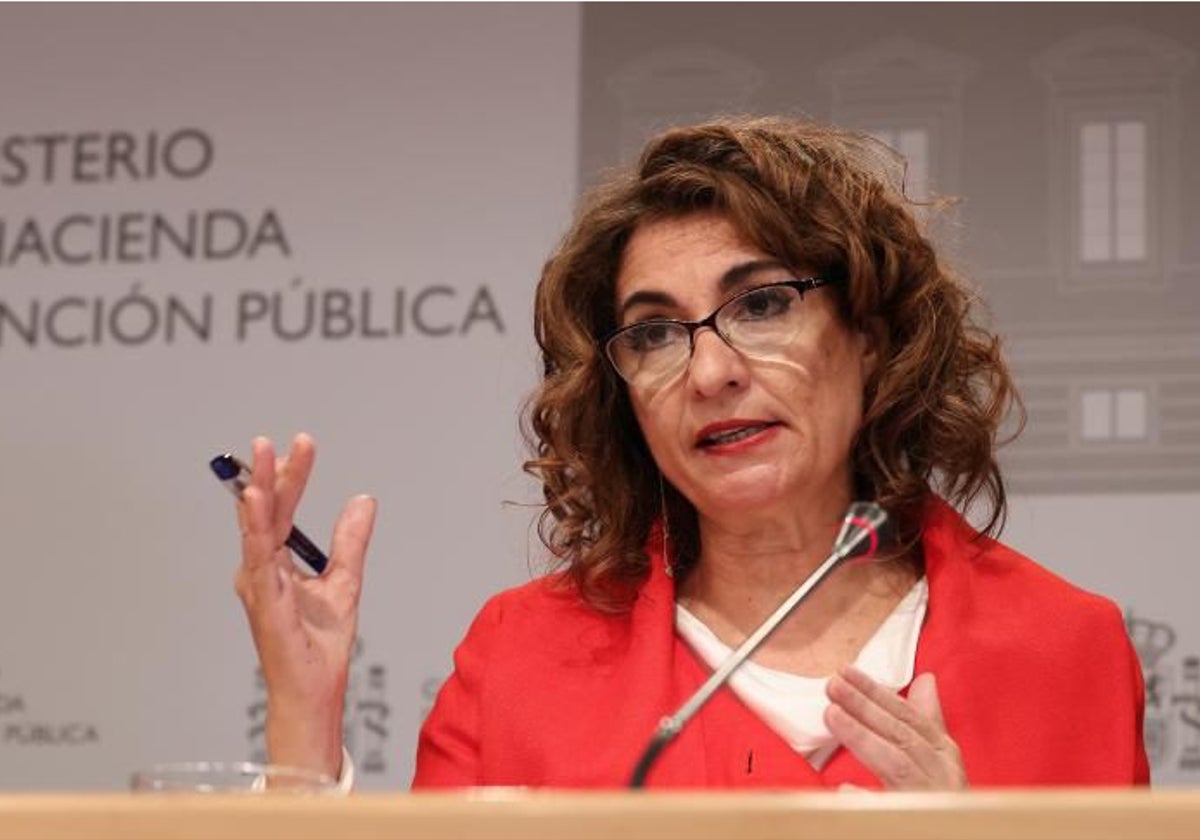 La ministra de Hacienda, María Jesús Montero.