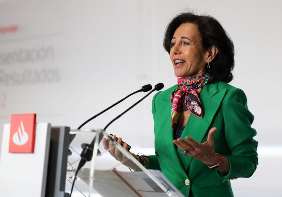 Ana Botín, presidenta de Banco Santander imagen de archivo