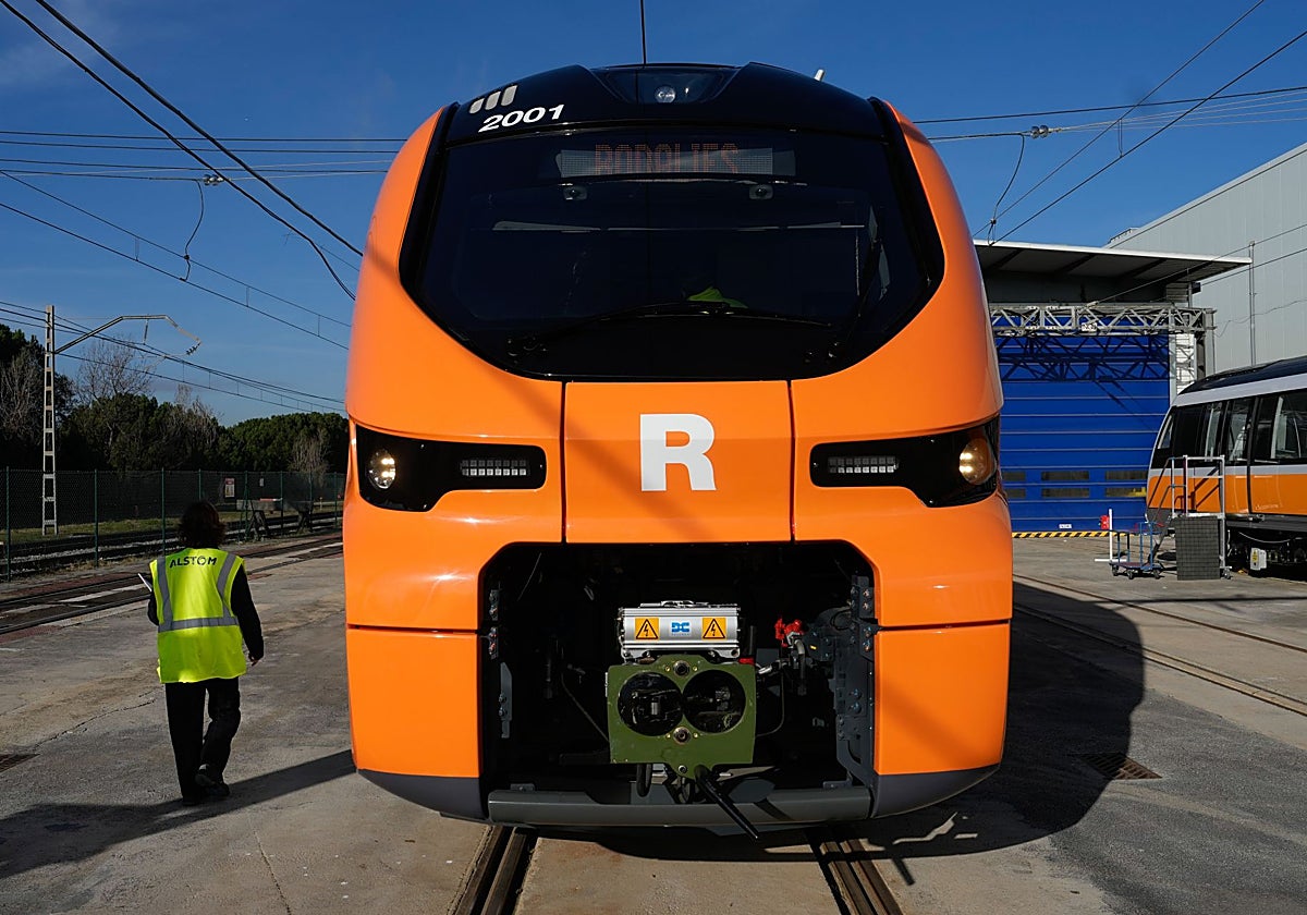 Uno de los trenes de Rodalíes fabricados por Alstom