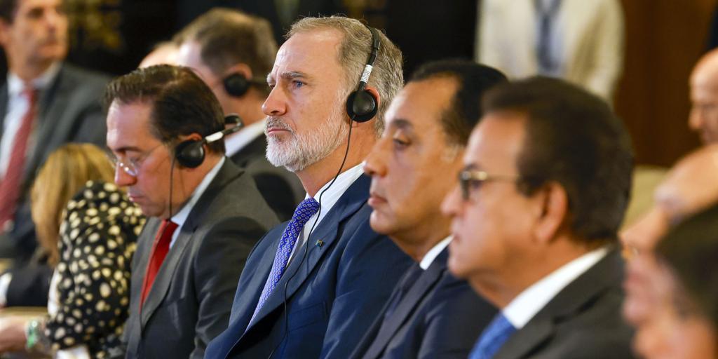 El Rey anima a las empresas españolas y egipcias a «adaptarse e innovar» en «un escenario internacional complejo»