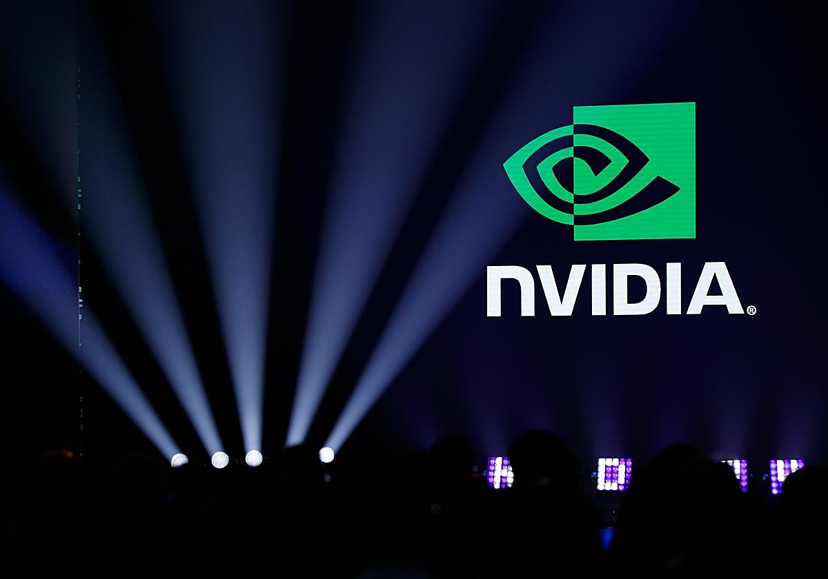 Logo de Nvidia en una imagen de archivo del 8 de octubre de 2024, en Taipei (Taiwán).