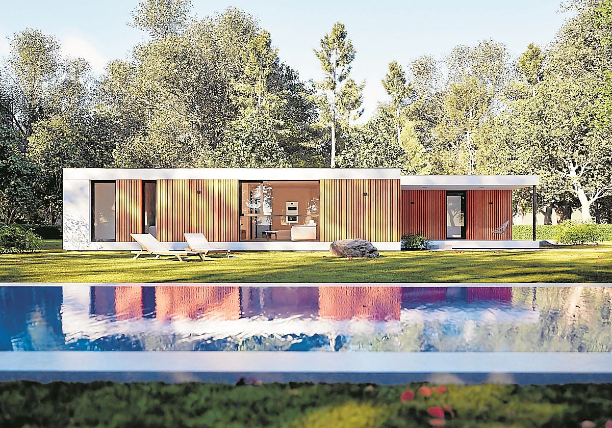 Aparte de aislamientos clásico, la firma Kubox Modular utiliza corcho y pinturas ecológicas purificadoras de aire y apuesta por la madera para los exteriores