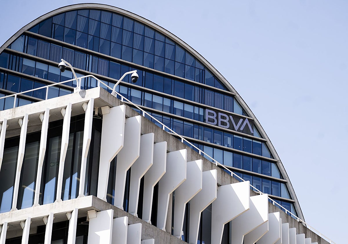 La sede operativa de BBVA en Madrid