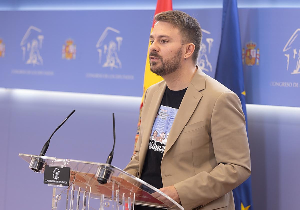 El diputado de Compromís integrado en Sumar, Alberto Ibáñez