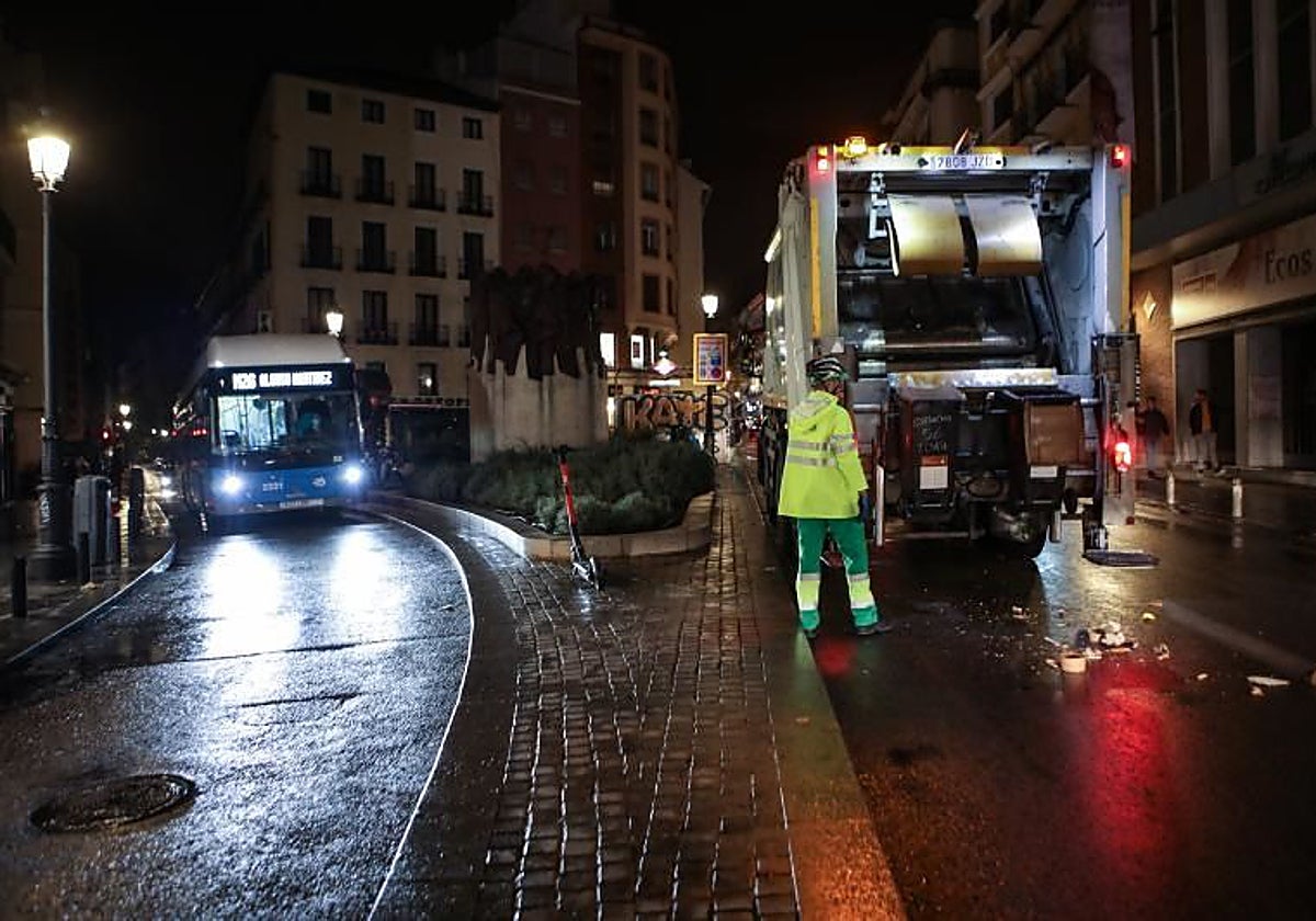 Recogida de basuras en Madrid