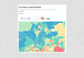 ¿Eres más rico que tu vecino? El mapa de la renta en España, calle a calle