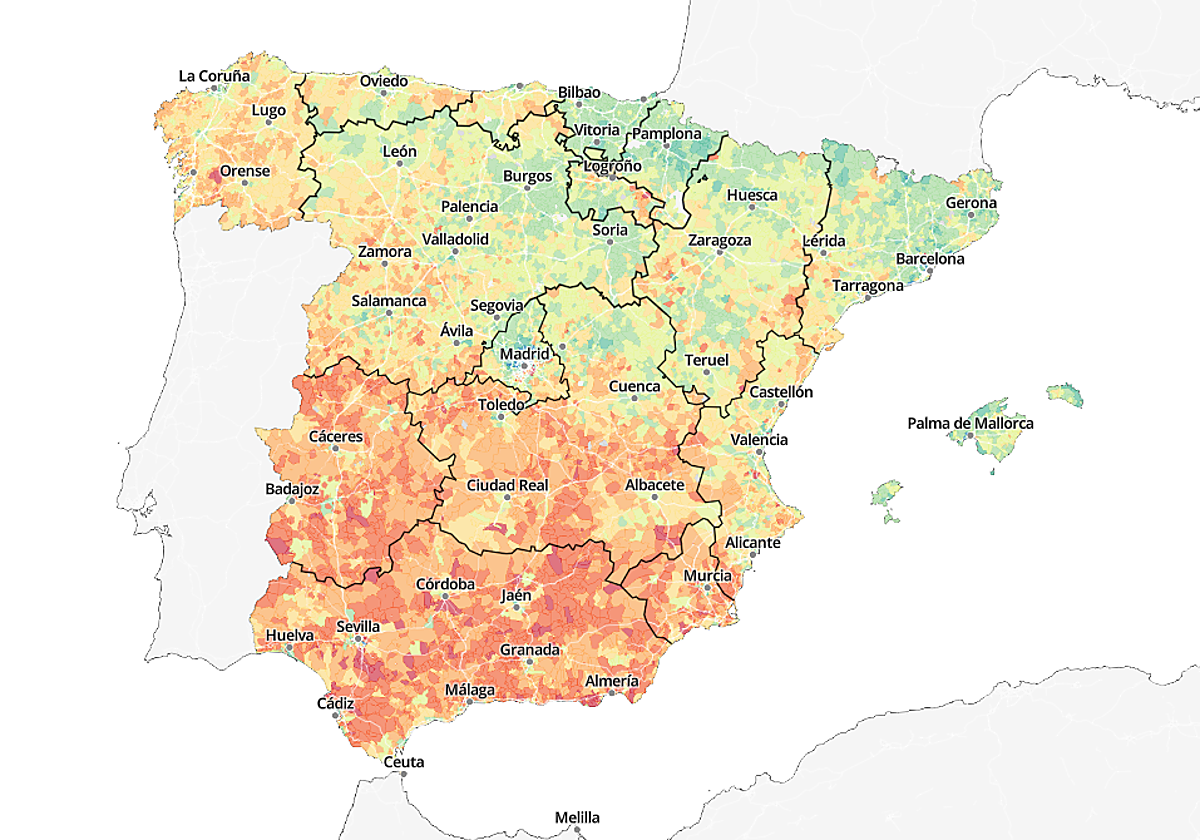 ¿Eres más rico que tu vecino? El mapa de la renta en España, calle a calle