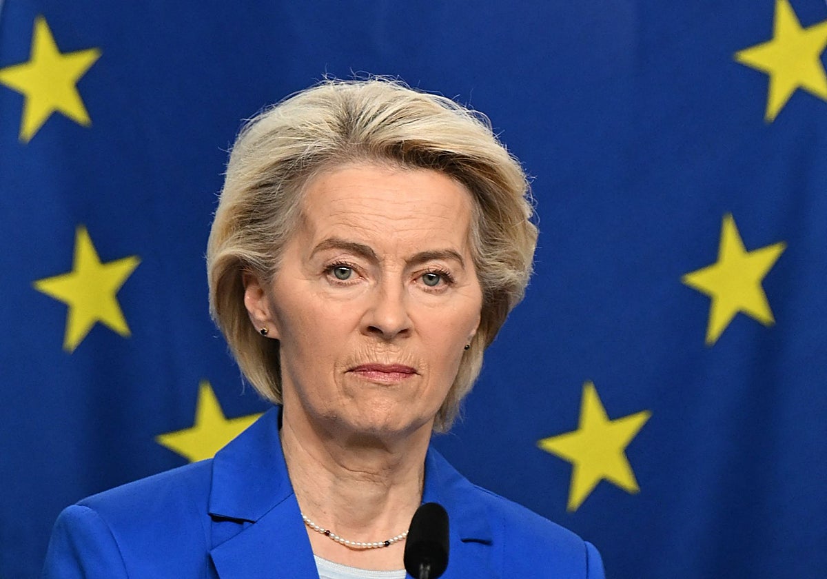 La presidenta de la Comisión Europea, Ursula von der Leyen