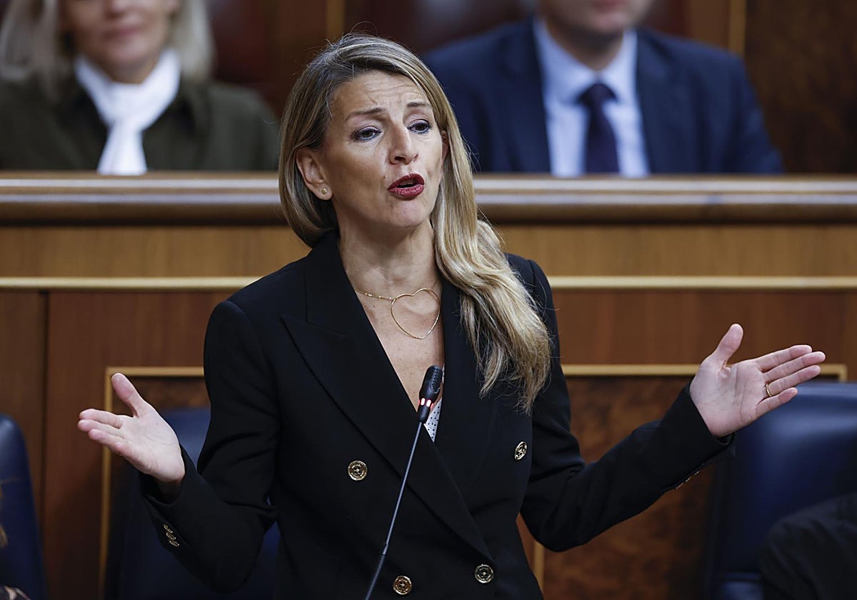 La ministra de Trabajo, Yolanda Díaz