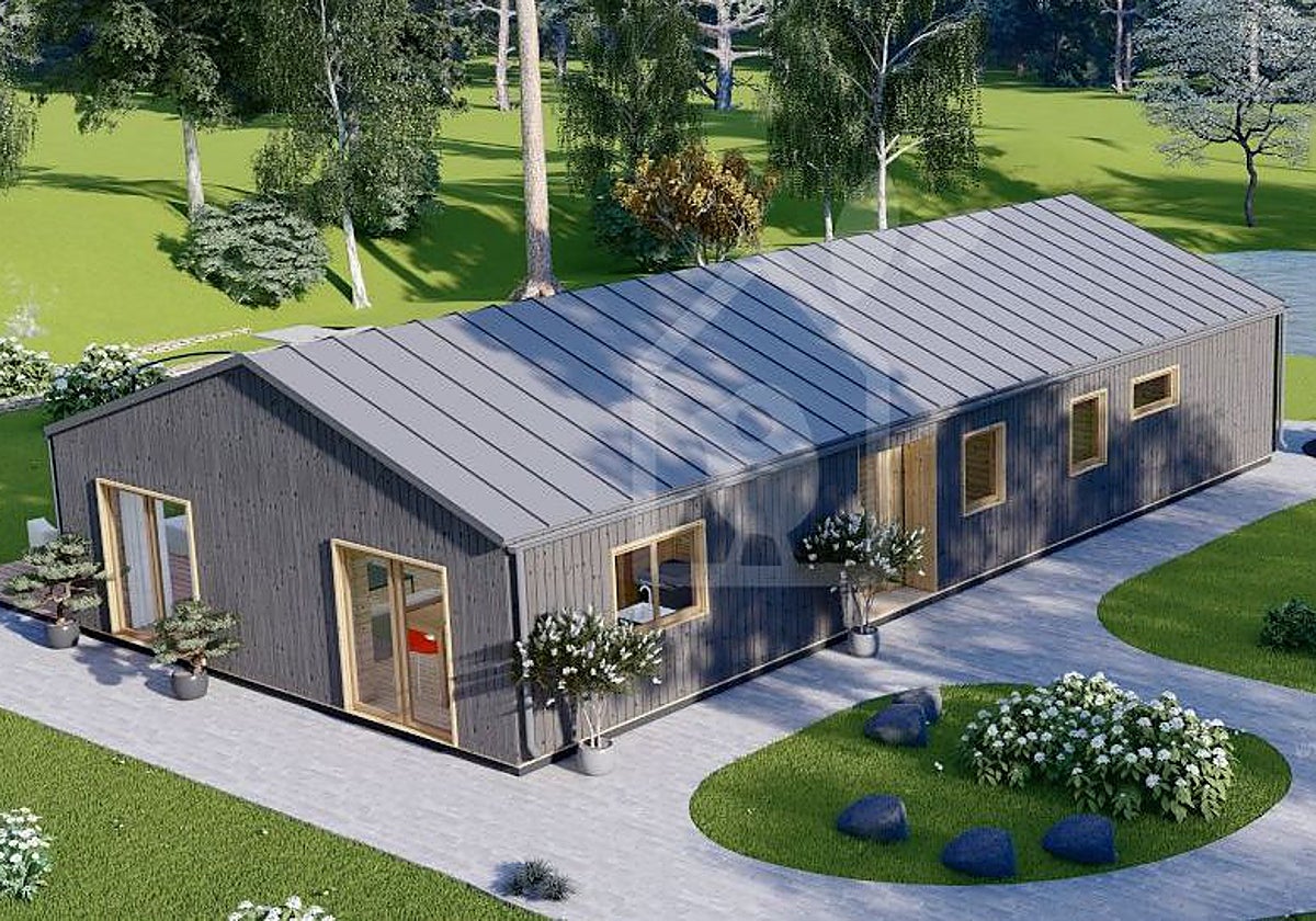 La casa prefabricada con tres habitaciones y tres baños por menos de 73.000 euros