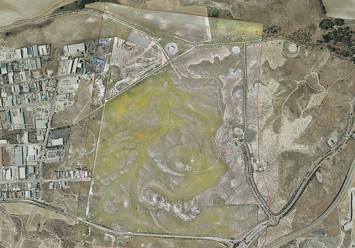 Ubicación de la parcela en San Martín de la Vega (Madrid)