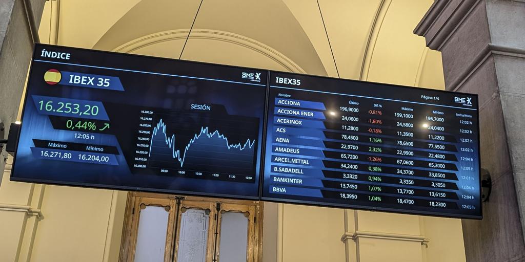 El Ibex 35 vuelve a marcar un máximo histórico y roza los 16.400 tras el acuerdo en EE.UU. que reabre su Gobierno