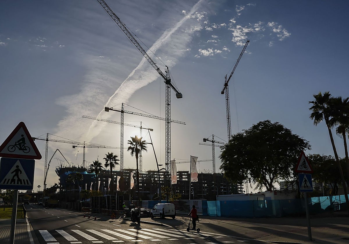 Viviendas en construcción en Sevilla