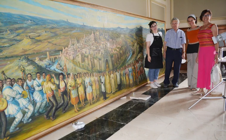 Restauran 'Toledo Símbolo', obra de Guerrero Malagón dañada durante la DANA de septiembre