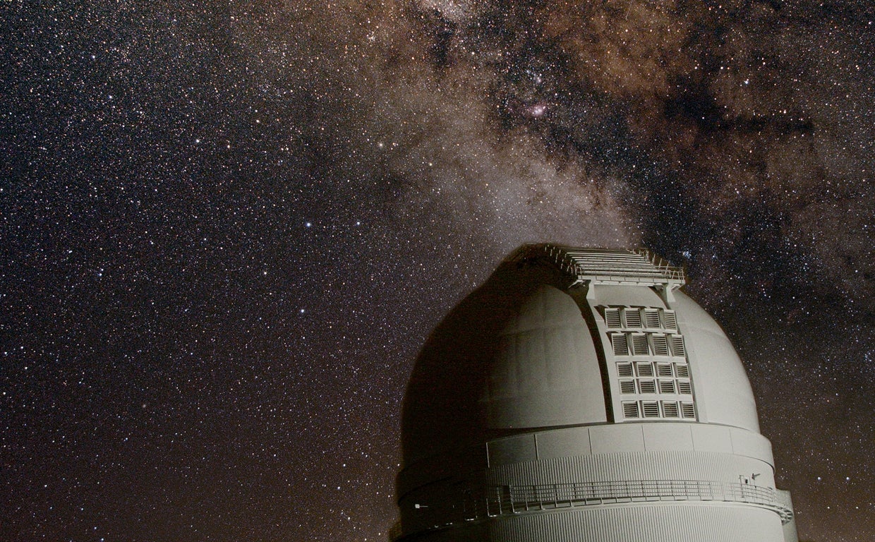 Una de las cúpulas del Observatorio de Calar Alto en Almería.