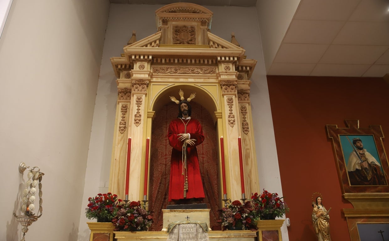 Jesús de la Redencion, en su nuevo retablo