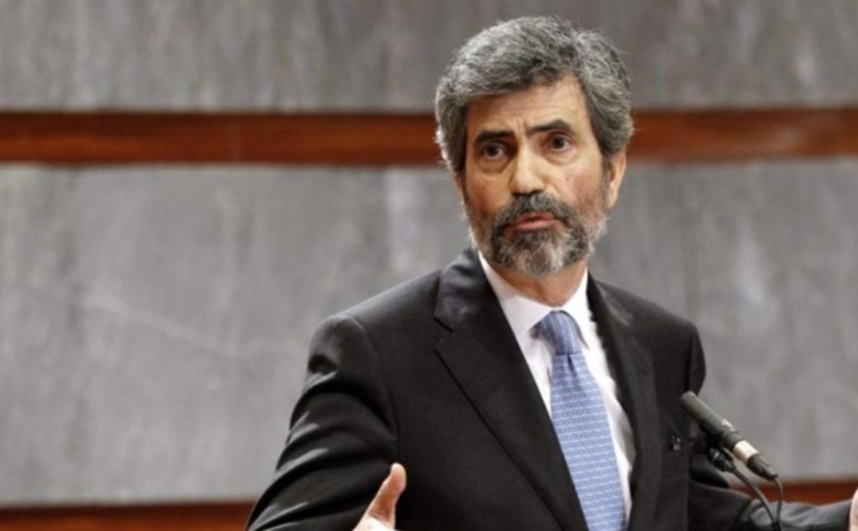 El presidente del Tribunal Supremo y del CGPJ, Carlos Lesmes