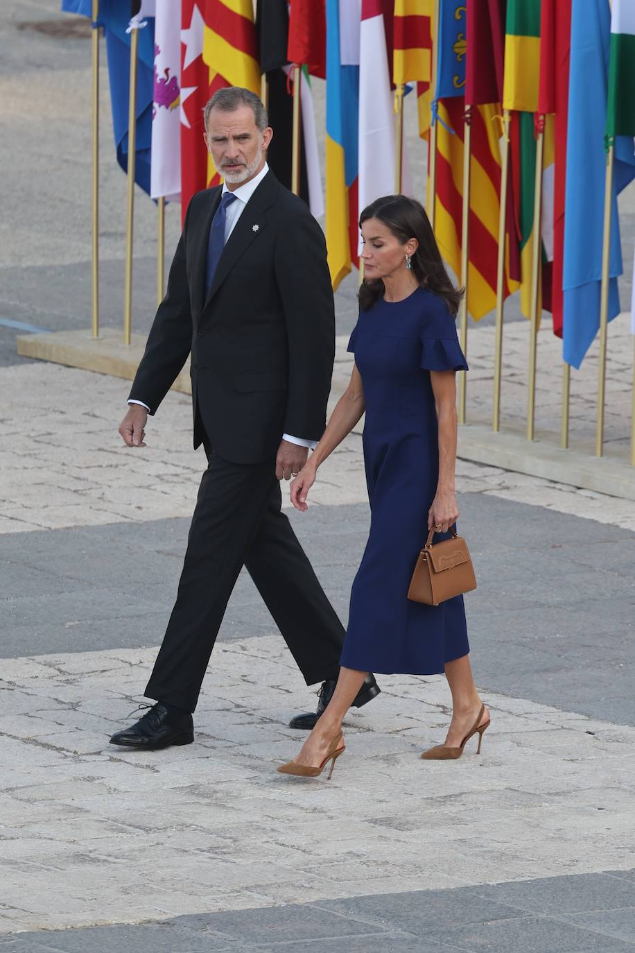 Los Reyes, a su llegada a la Plaza de la Armería