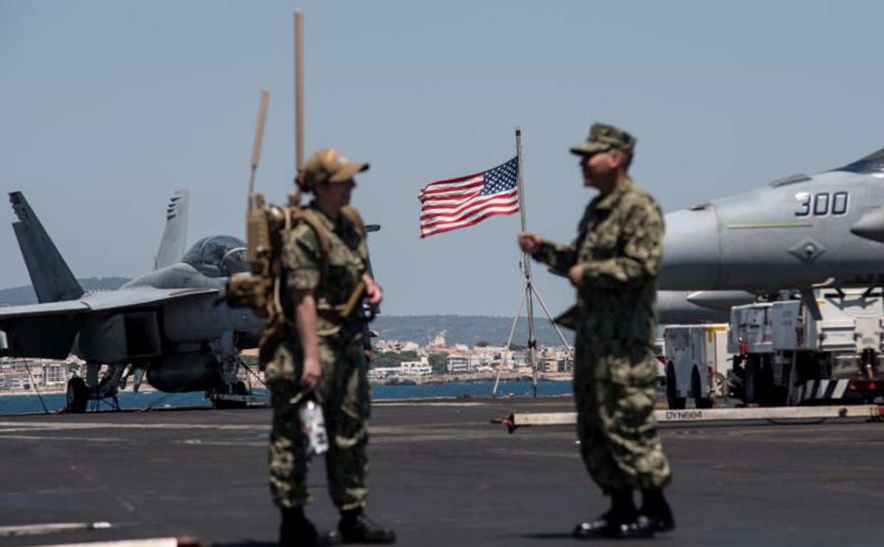 Reportaje en el portaaviones nuclear estadounidense 'Harry S. Truman', atracado desde este viernes en Palma