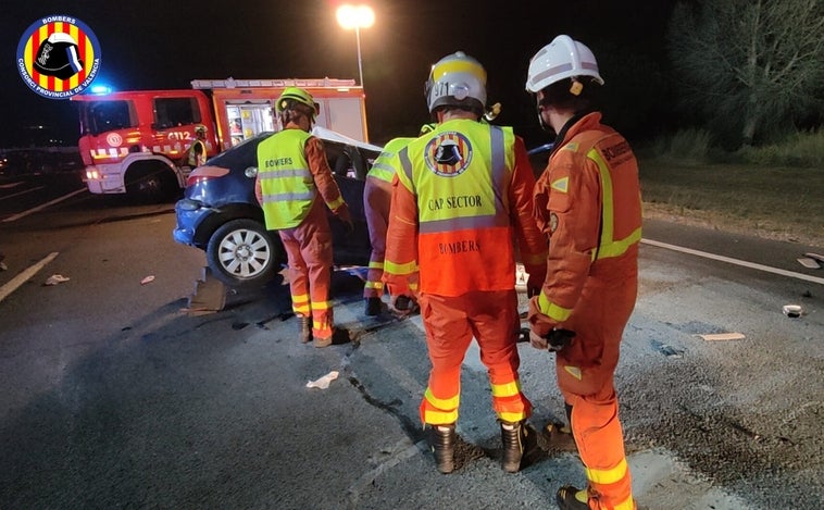 El vídeo del dramático accidente de tráfico provocado por un conductor ebrio en la V-23 en Sagunto