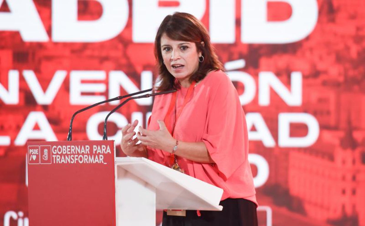 La exvicesecretaria general del PSOE, Adriana Lastra