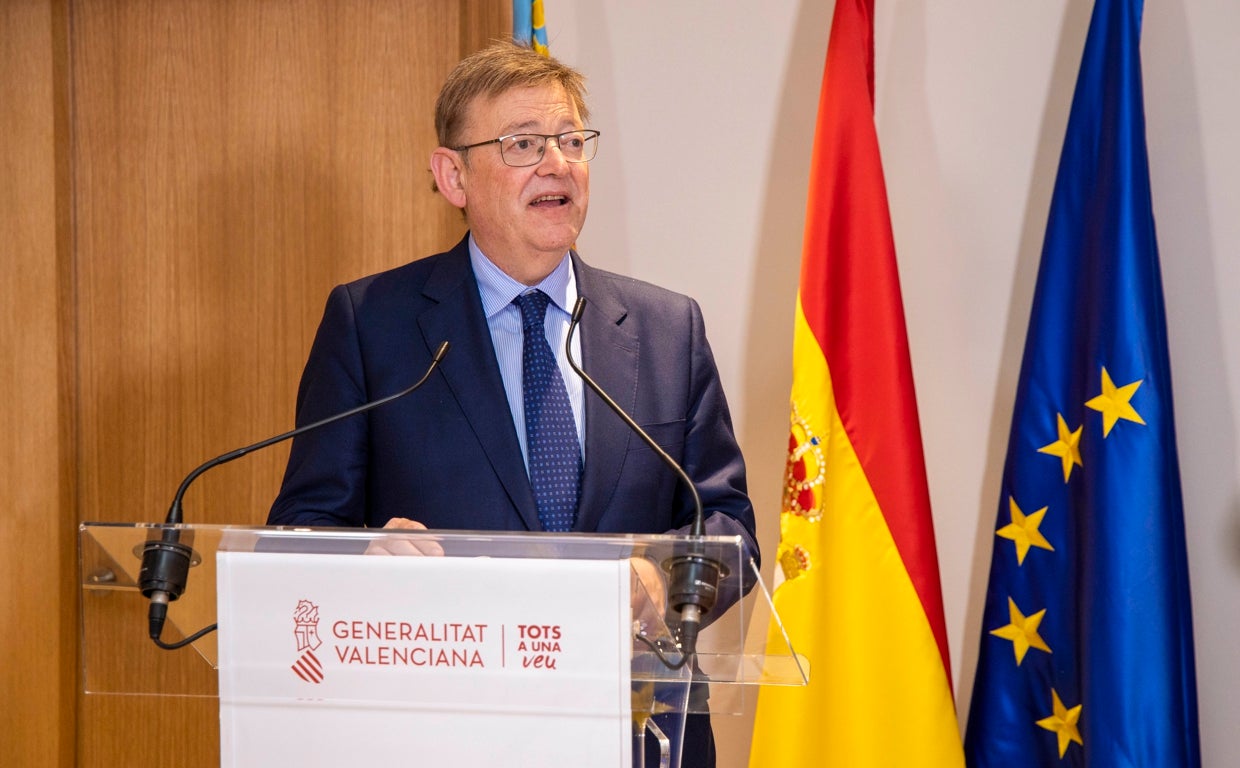 Imagen del presidente de la Generalitat Valenciana, Ximo Puig