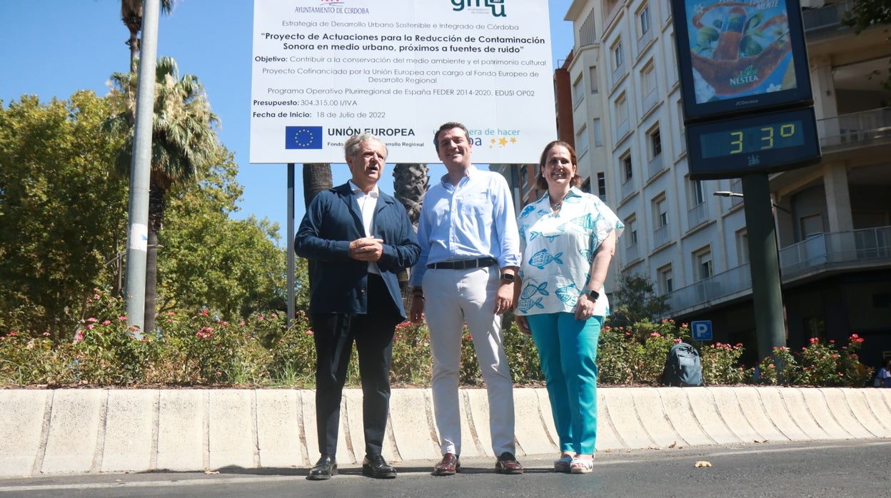 El Ayuntamiento de Córdoba colocará asfalto de bajo de ruido en el centro y pantallas acústicas en Ronda Norte