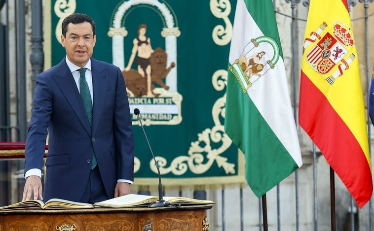 Juanma Moreno promete un Gobierno abierto y con «orgullo andaluz»