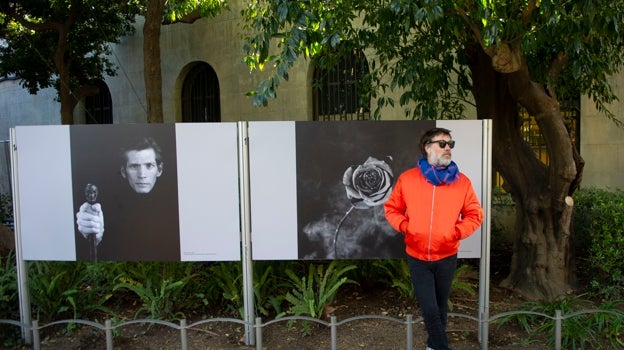 El autor de la ópera, Rufus Wainwright, durante la presentación en Barcelona