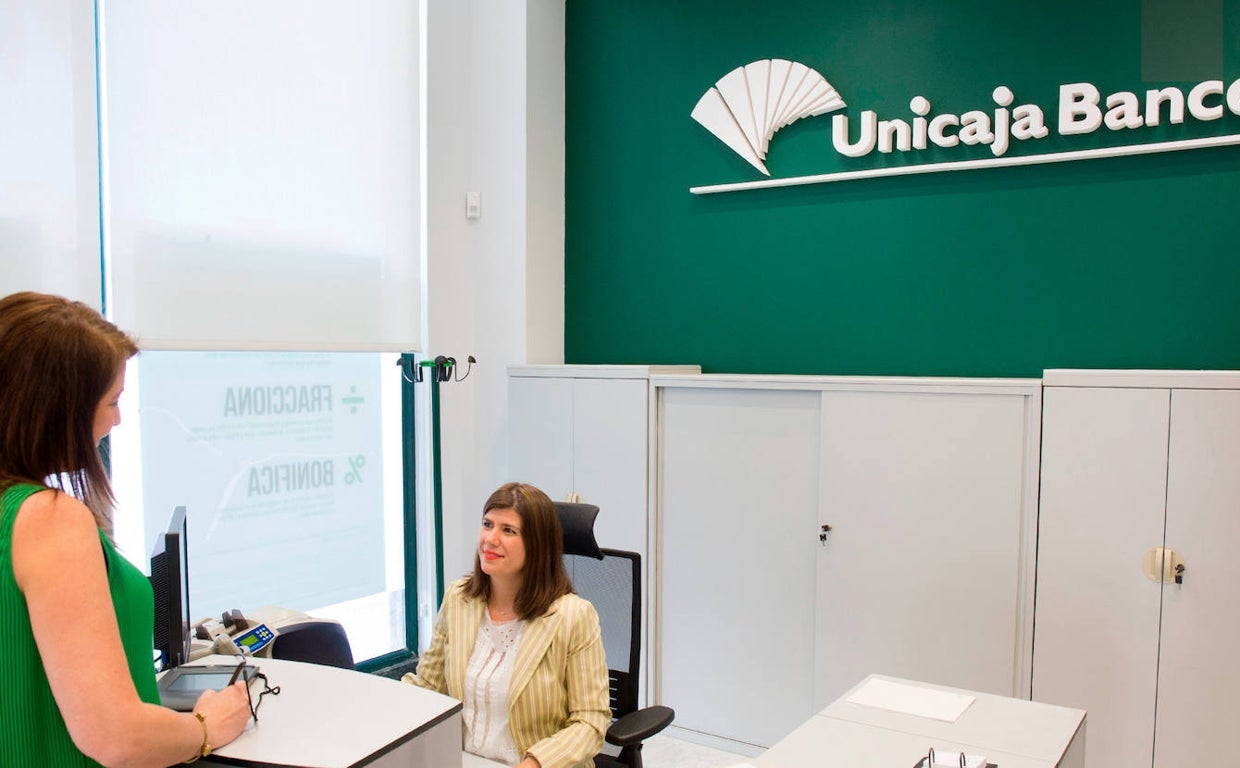Una oficina de Unicaja Banco