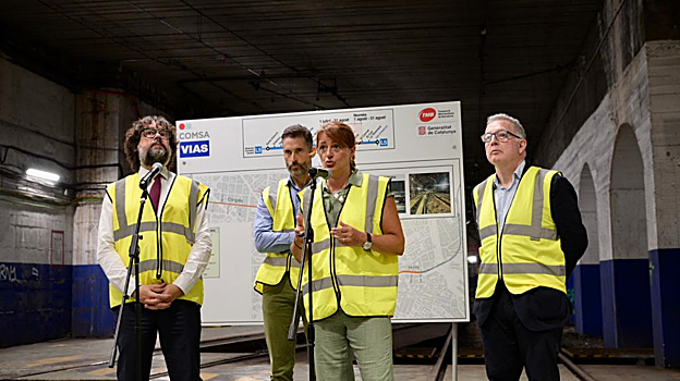 Laia Bonet y Ricard Font en el acto de presentación