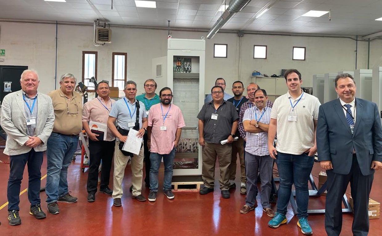 La delegación mejicana en su visita a la empresa