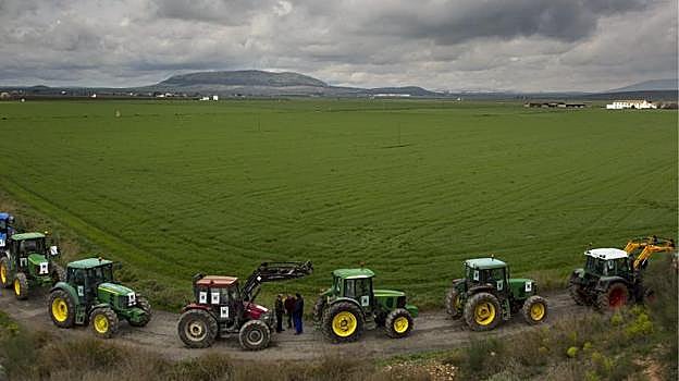 Maquinaria agrícola en una imagen de archivo