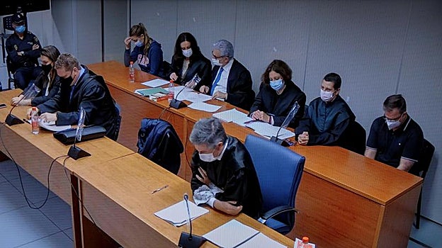 Imagen tomada durante el juicio contra Maje y su examante Salvador por el crimen de Patraix