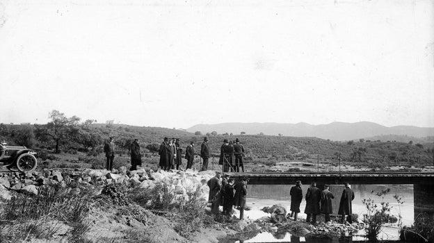 El ministro de Fomento en 1912, el señor Villanueva, en el Guadalmellato