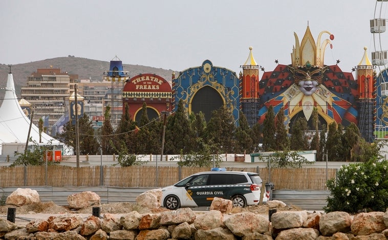 Así ha quedado el escenario del Medusa Festival tras el accidente