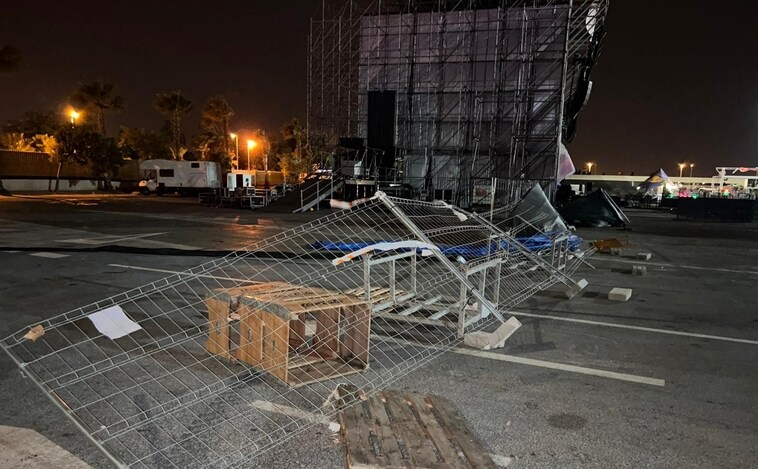 Cancelan el Crazy Urban Festival de Torrevieja tras desalojar el recinto por el fuerte viento