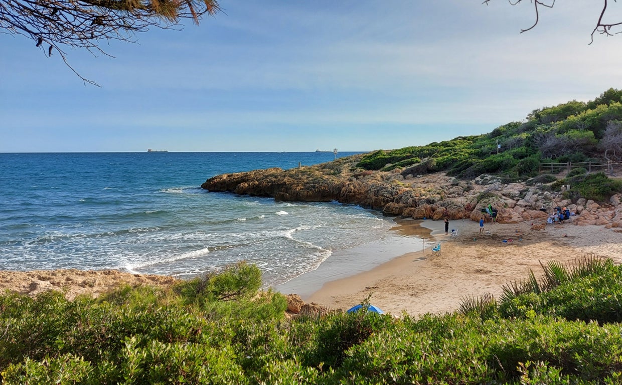 Imagen de archivo de la playa dels Capellans de Salou
