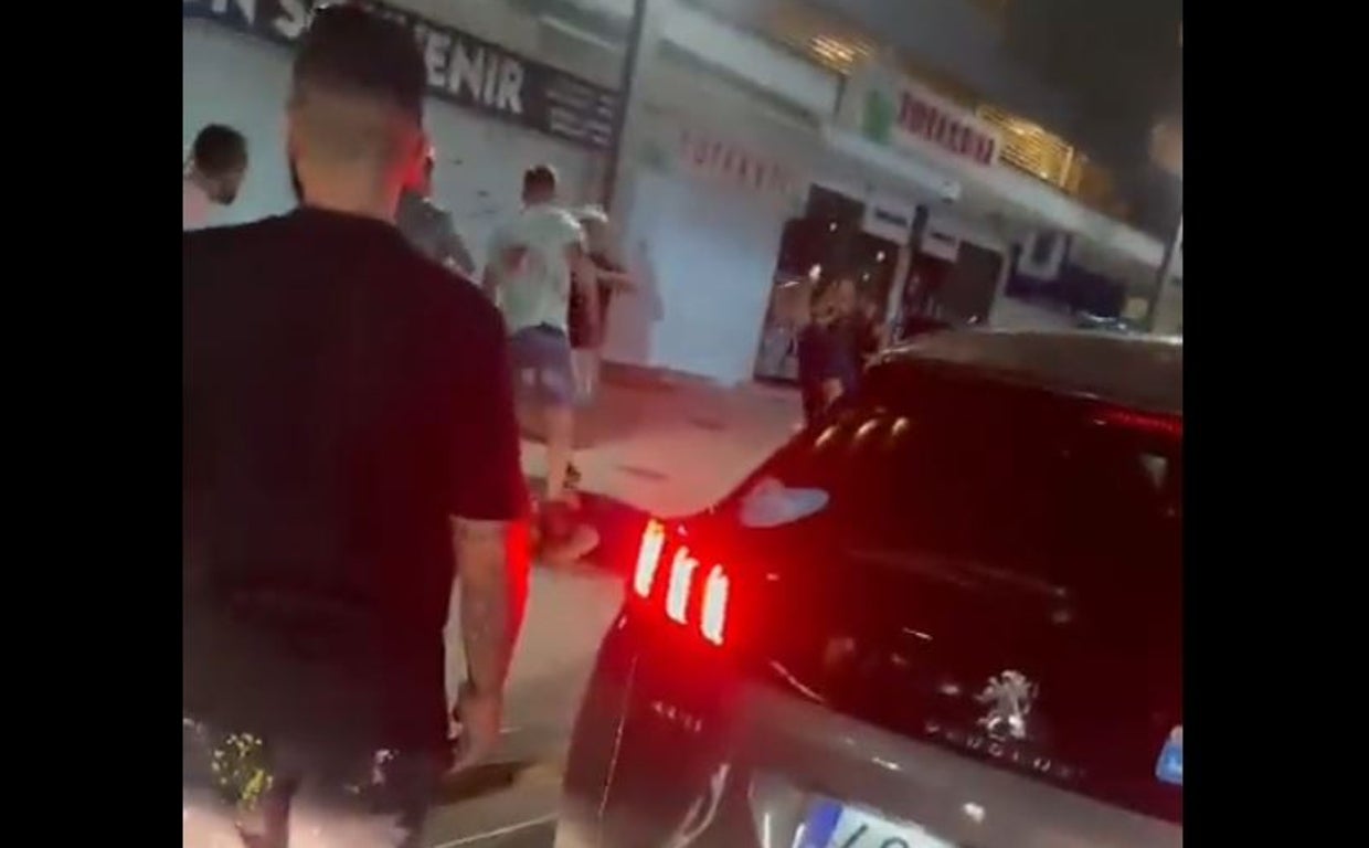 Captura del vídeo de la agresión difundido en redes sociales