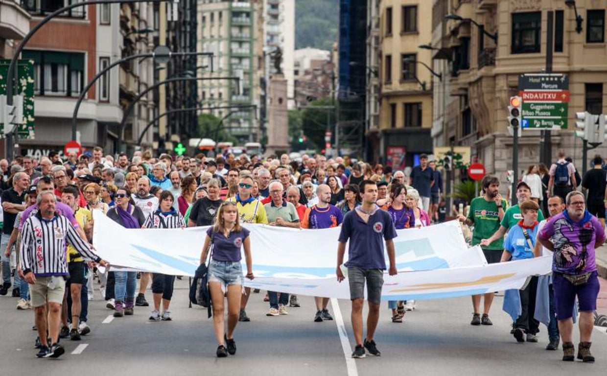 Manifestación de los colectivos propresos de ETA