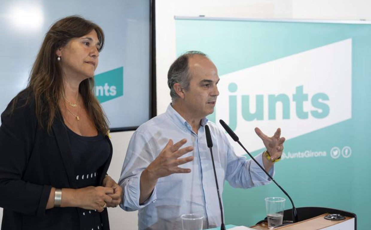 Turull y Borràs, tras la ejecutiva de Junts en Gerona