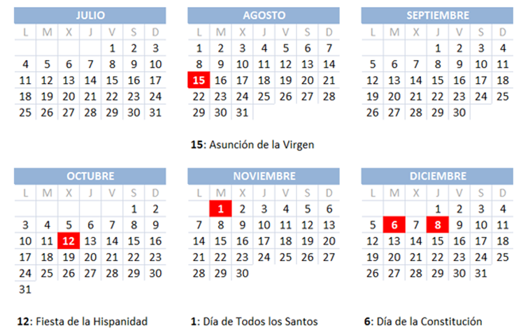 Calendario laboral 2022 en Valencia: cuándo cae el próximo festivo después del verano