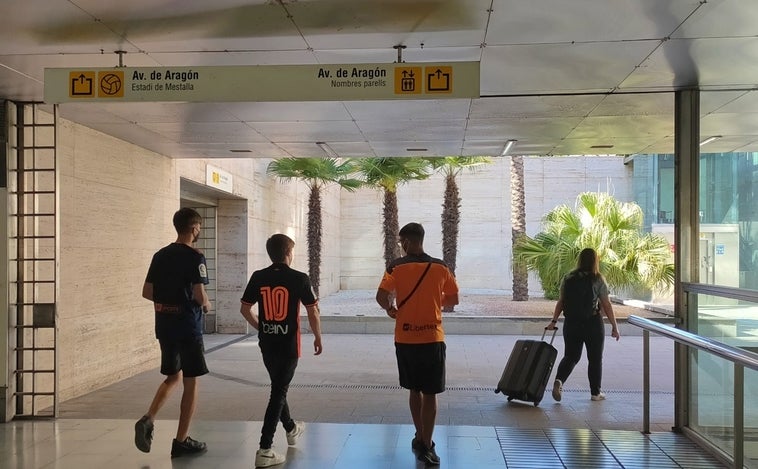 Horarios especiales del Metro de Valencia para lunes 29 de agosto por el partido Valencia-Atlético de Madrid