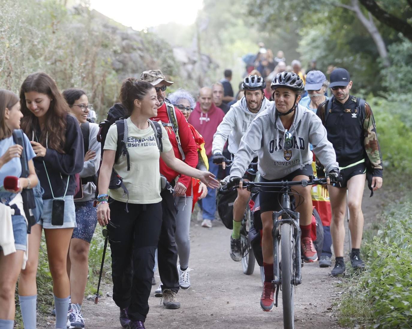 «Es un Camino muy íntimo y personal», ha asegurado a ABC horas antes de emprender la peregrinación, mientras esperaba el tren a Sarria en la estación de Orense