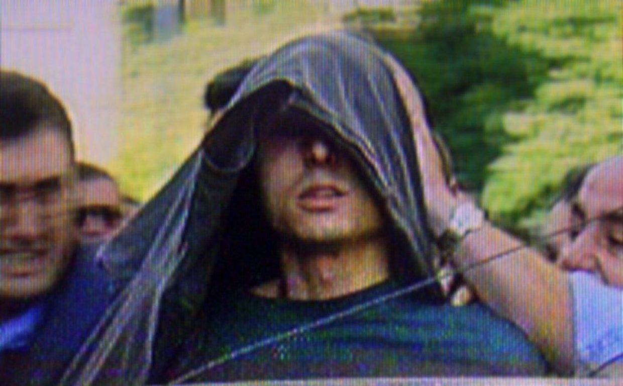 Jon Igor Solana, en el momento de ser detenido en Sevilla en octubre de 2000